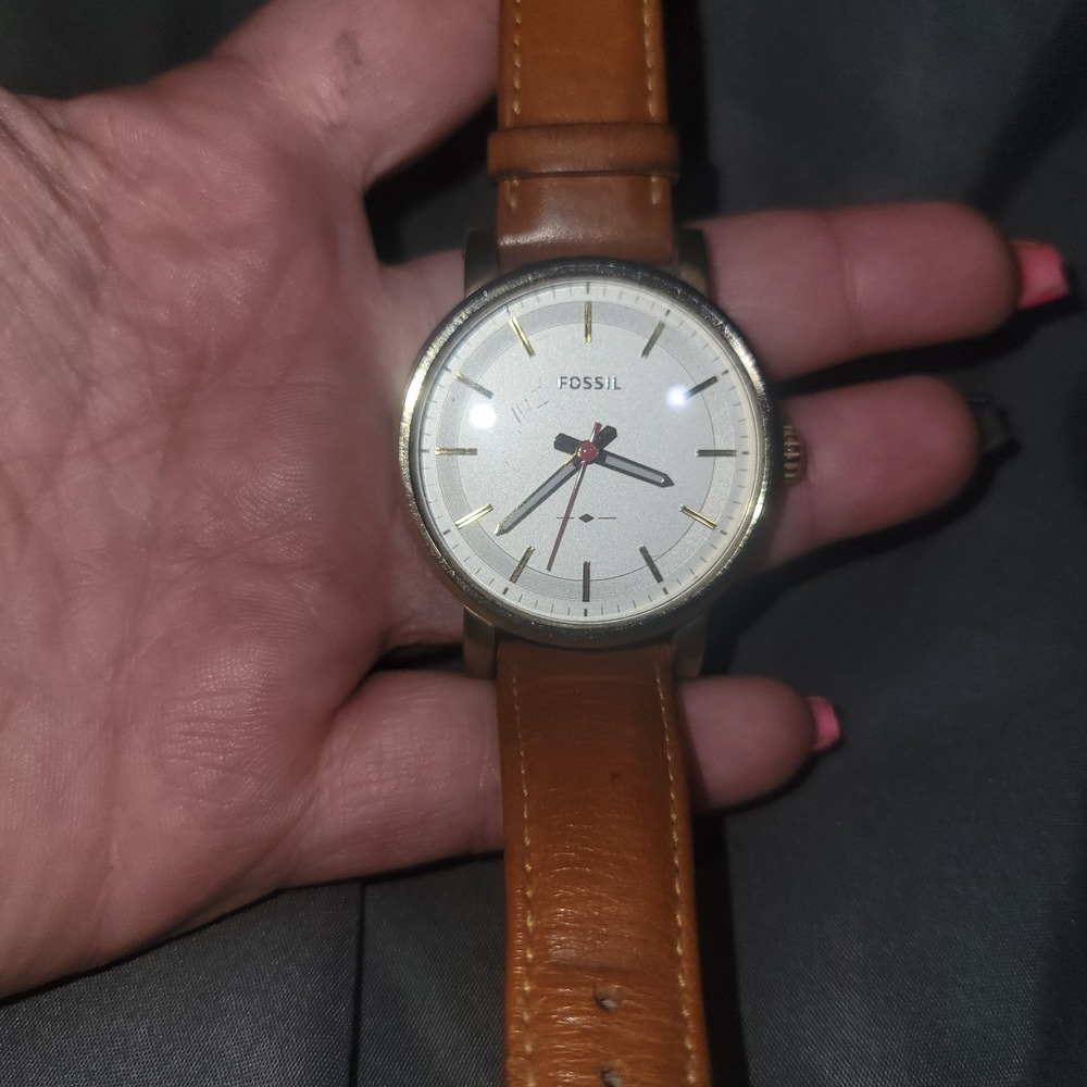 Fossil Original Boyfriend ES4181 watch Luggage Leather Band